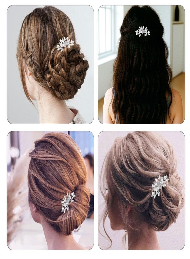 DeepSexual Bridal Pearl Hair Comb, Wedding Hair Accessories with Butterfly and Pearl Design for Bride and Bridesmaids (Silver) - Image 5